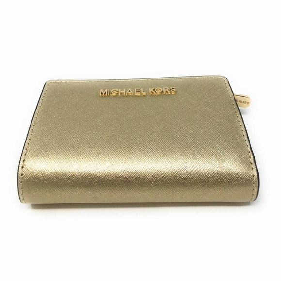 Michael Kors Jet Set Travel PVC Bifold Coin Wallet - Picture 4 of 7